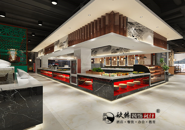 銀川自助餐廳裝修|銀川自助餐廳裝修設計|镹臻裝修網