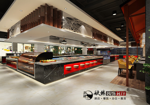 銀川自助餐廳裝修|銀川自助餐廳裝修設計|镹臻裝修網