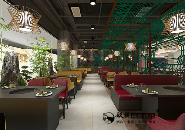 銀川自助餐廳裝修|銀川自助餐廳裝修設計|镹臻裝修網