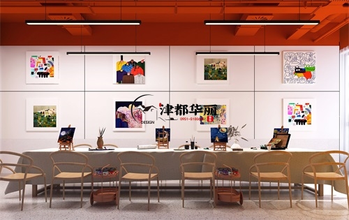銀川培訓學校裝修設計項目|津都華麗設計