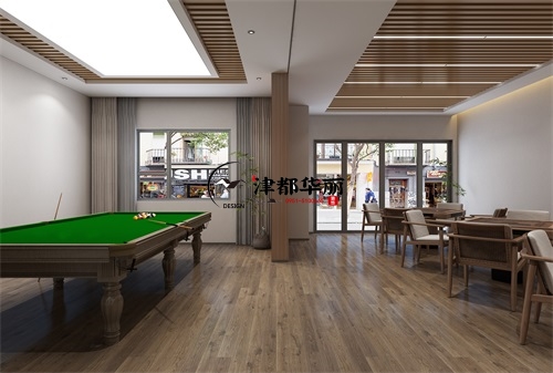 銀川棋牌室裝修設計項目|津都華麗設計