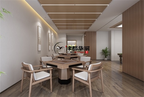 銀川棋牌室裝修設計項目|津都華麗設計