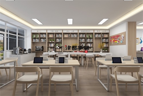 銀川圖書館裝修設計項目|津都華麗設計